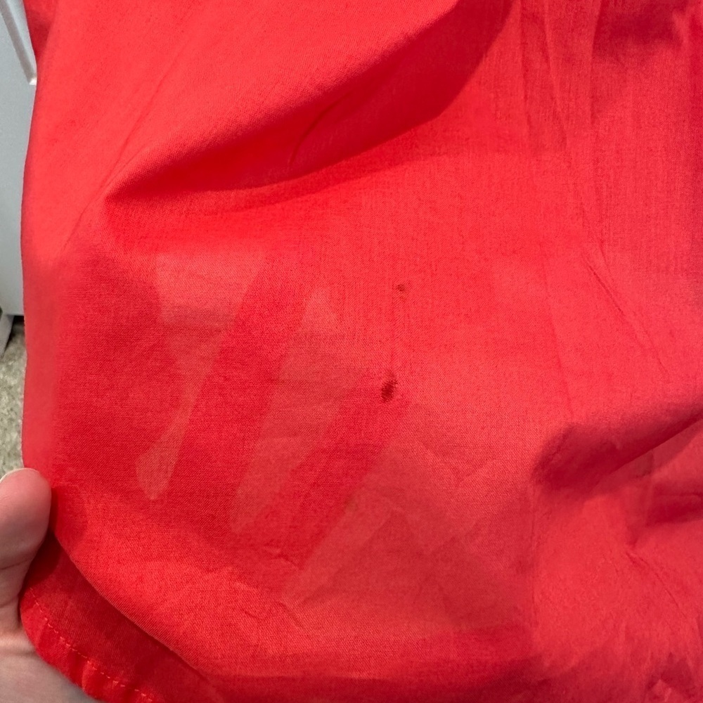 Tuckernuck Poppy red/orange Sleeveless cotton Popover top small - Picture 3 of 3